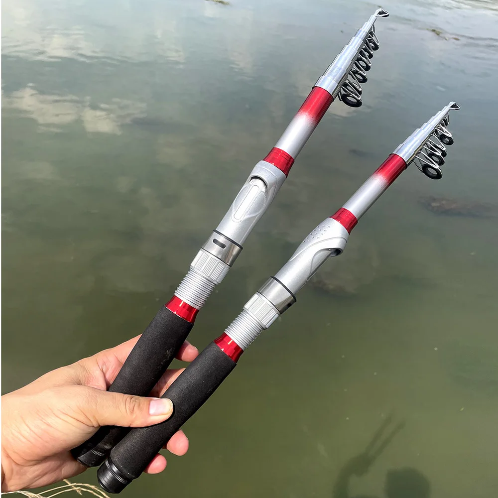 1.8M -3.6M Portable Telescopic Fishing Rod Mini Feeder Fishing Rod Carbon Fiber Spinning Portable Ultralight Fly Carp Tackle