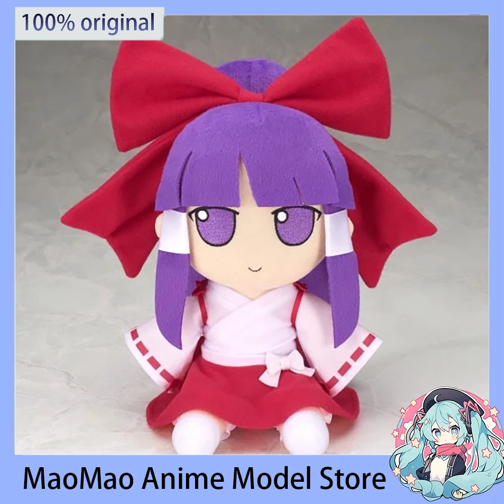 In Stock Original Amiami Gift Touhou Project Hakurei Reimu Fumo Plush Doll Kawaii Anime Figure Model Children's Toys Gift 20Cm