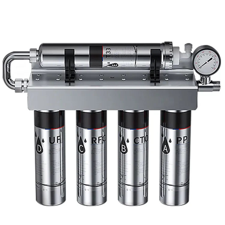 

Home Kitchen 5 Stages Filter Water Stainless Steel Water Purifier Reverse Osmosis Water Filter System