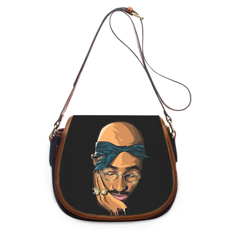 Rapper 2pac singer Tupac print new fashion Women Crossbody Bag Luxury Handbags Women Bags Zipper Shoulder Bag women shoulder bag