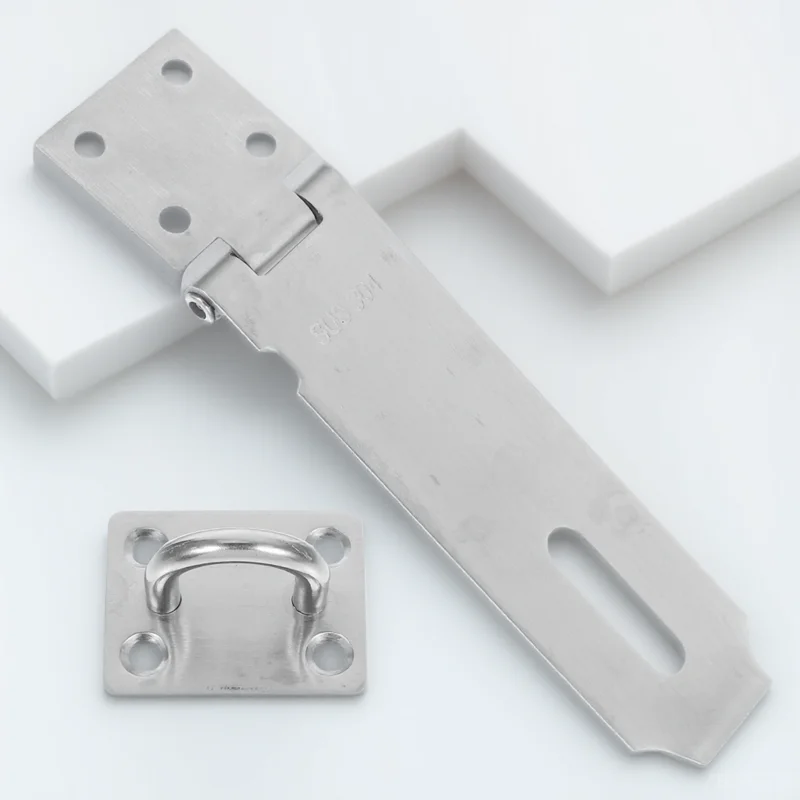 

Door Locks Hasp Latch 304 Stainless Steel Clasp Buckle Security Gate Lock Safeguard Home Office Door Window Drawer Cupboard