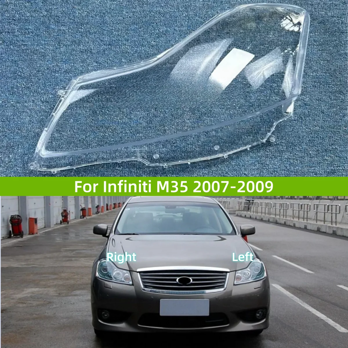 

For Infiniti M35 2007 2008 2009 Car Acesssories Headlight Lights Glass Transparent Anti-UV And Anti-Aging