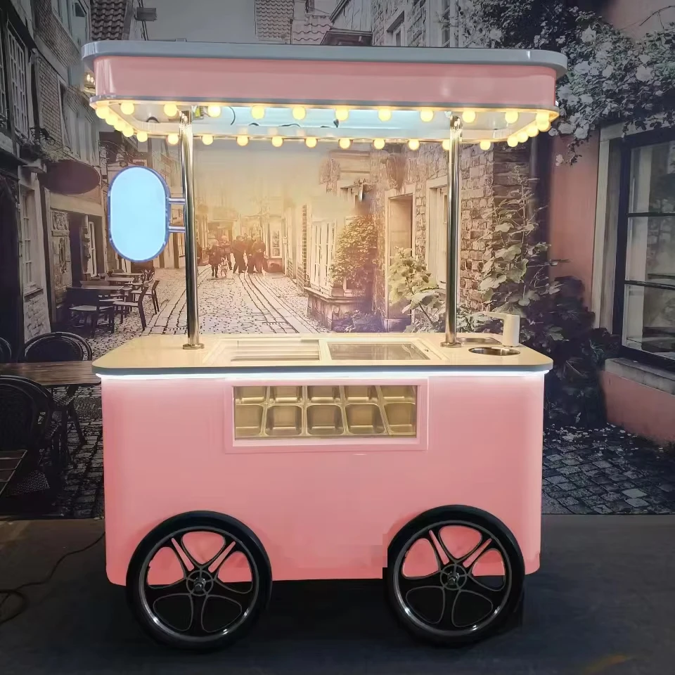 Yourtime Soft Serve Ice Cream Machines On Wheels | Commercial Grade Ice Cream /food Cart