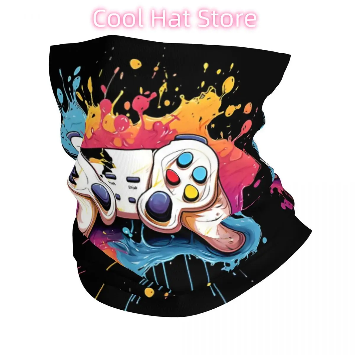 Video Game Controller Colourful Headband Neck Warmer Men Ski Running Tube Scarf Medical Nurse Face Bandana Gaiter