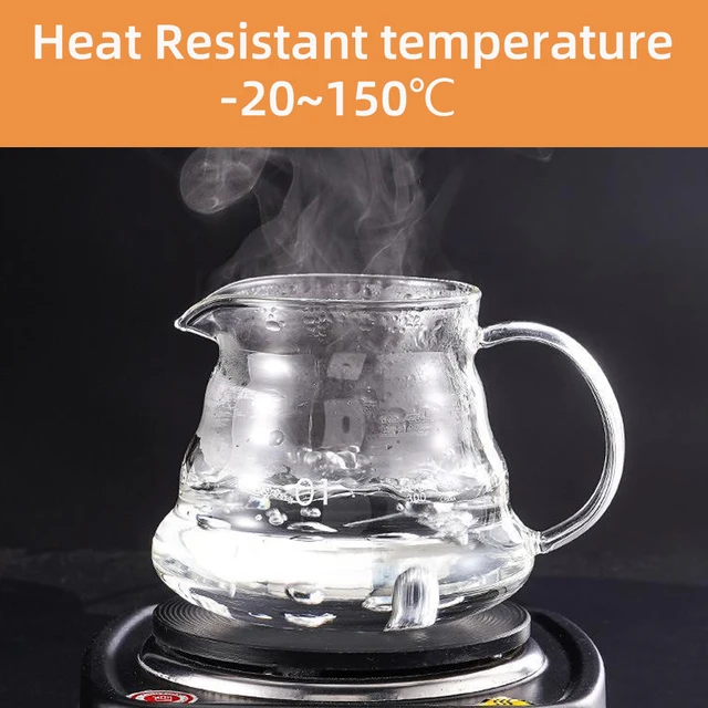 600ml Glass Coffee Carafe, Coffee Pot Clear Standard Coffee Server for Pour-Over Coffee Maker 3 600ml Glass Coffee Carafe, Coffee Pot Clear Standard Coffee Server for Pour-Over Coffee Maker 3