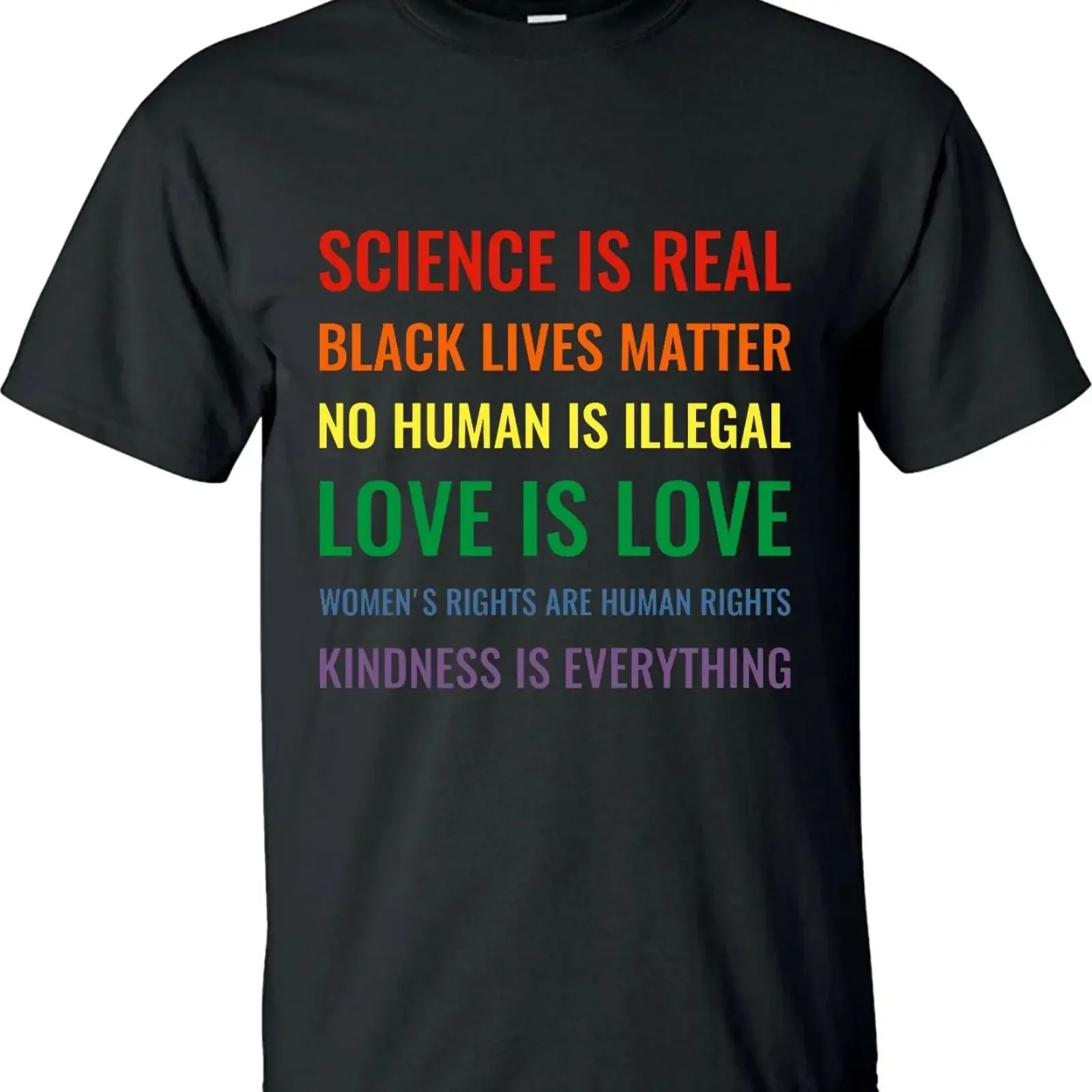 LGBTQ T Shirt Gleichstellung Regenbogenfarben LGBT Zitat LGBTQI Pride Party Geschenk Top vintage Washed Stretched graphic
