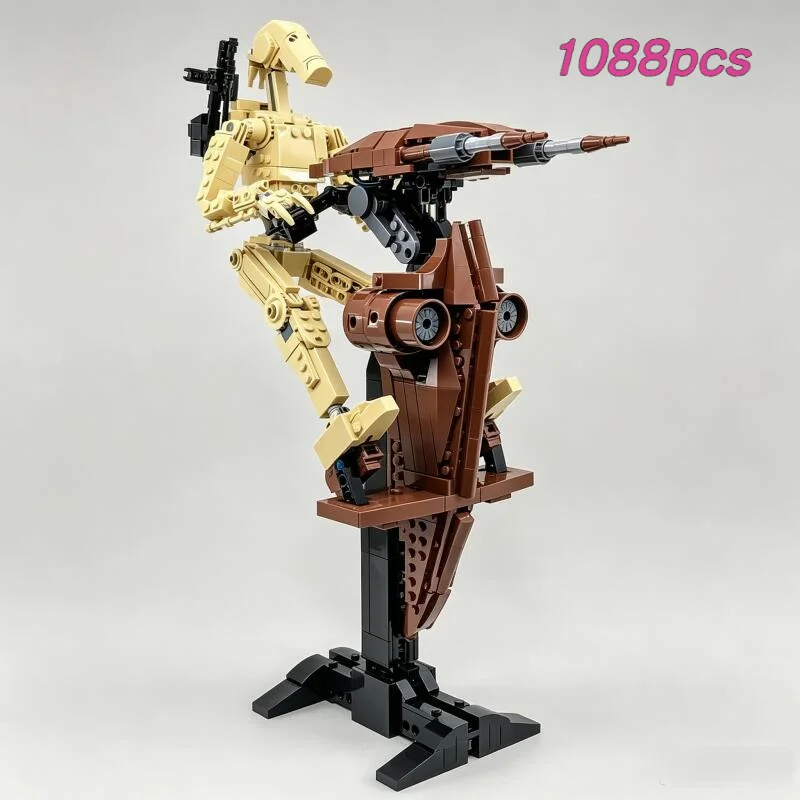 In Stock 1088pcs Star Interstellar Conflict Alien Robot Battle With STAP Building Block  Model For  Birthday Christmas Gifts