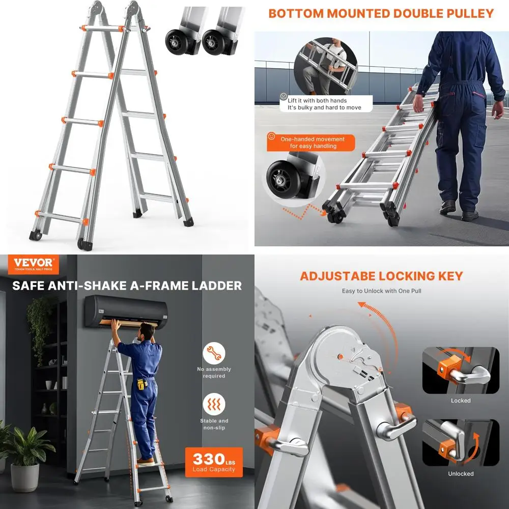 Suporte para calha de escada de fixação rápida com recurso de segurança de rolamento para colocação segura