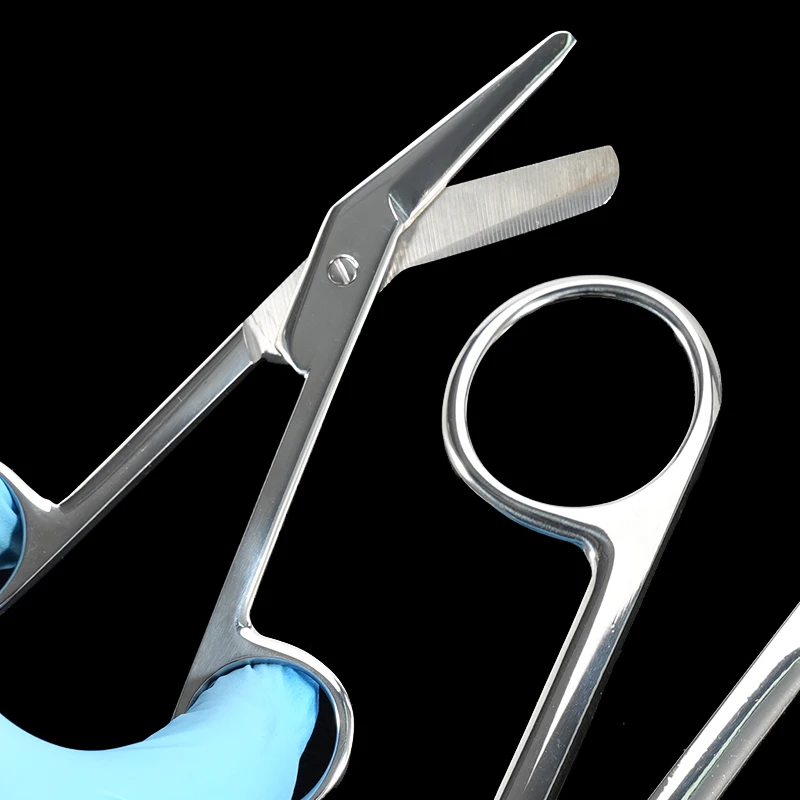 1PC 14cm Gauze Bandage Scissors Stainless Steel Dressing Surgical Scissors Household Plaster Scissors Nurse Scissors