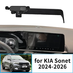Car Mobile Phone Holder for Kia SONET 2024 2025 GPS Bracket Navigation Stand Auto Accessories