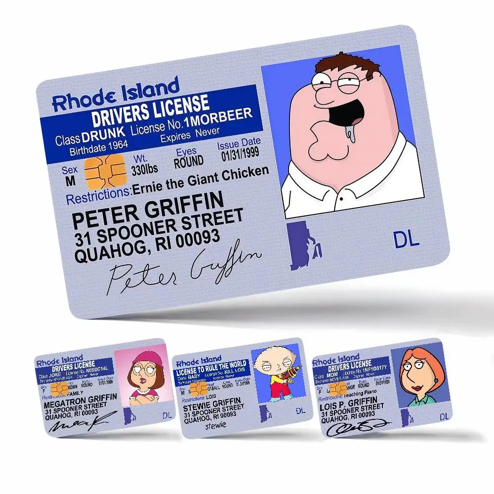 G-Guy Anime F-Family Animation Perfect Gift Ide merch  layout  Cover Credit Card Stickers   Distinctive design