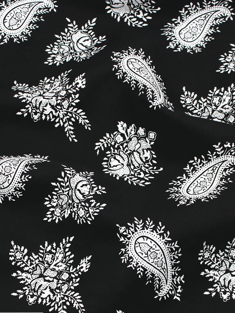 Paisley Fabric Retro Ethnic Cashew Flower Cotton Printed Pure Cotton Floral Plain Cotton Clothing Shirt Thin Fabric