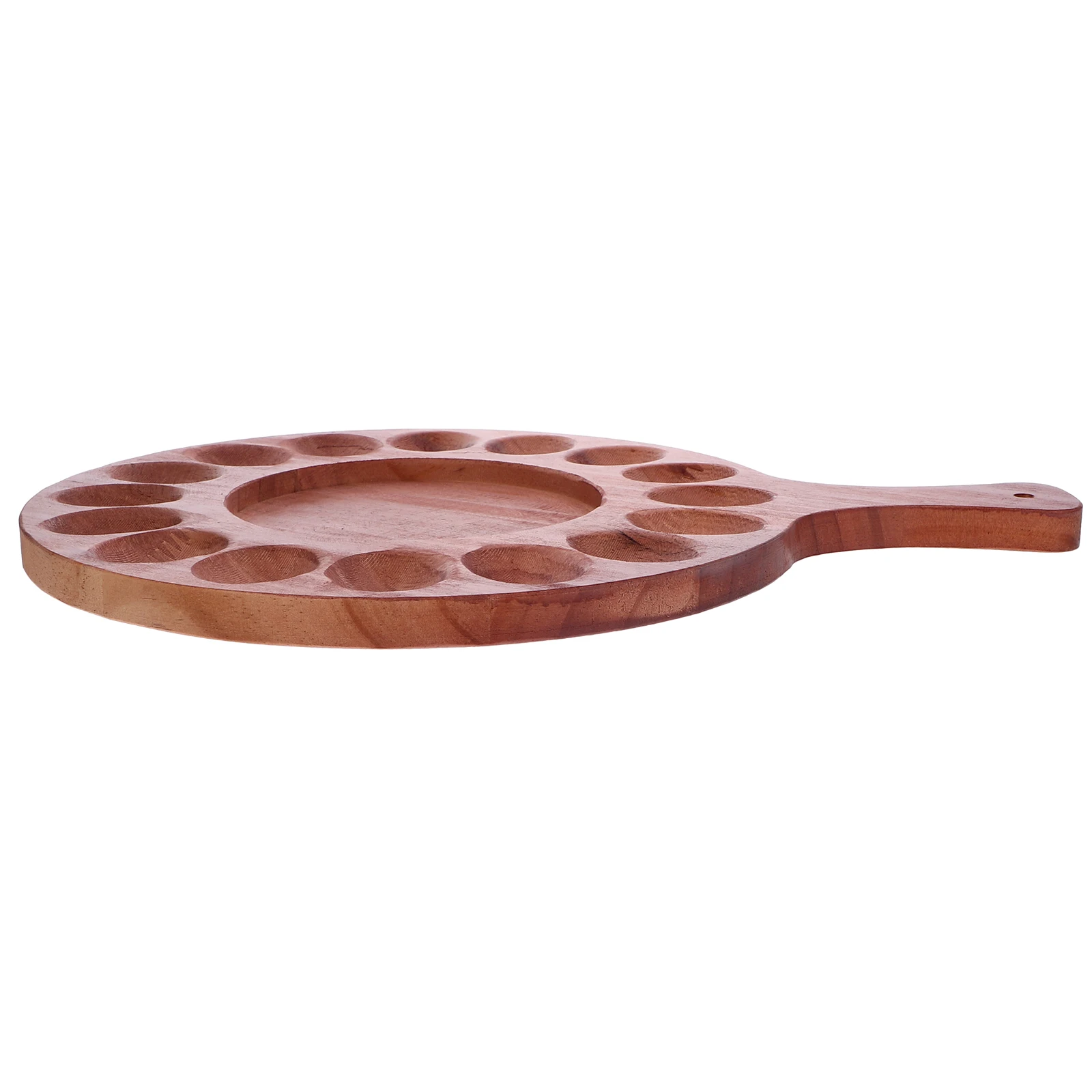 

Divided Egg Plate Double Sided Wood Platter Deviled Eggs Safe Reusable Kitchen Accessory Serving Tray Desserts Easter Party