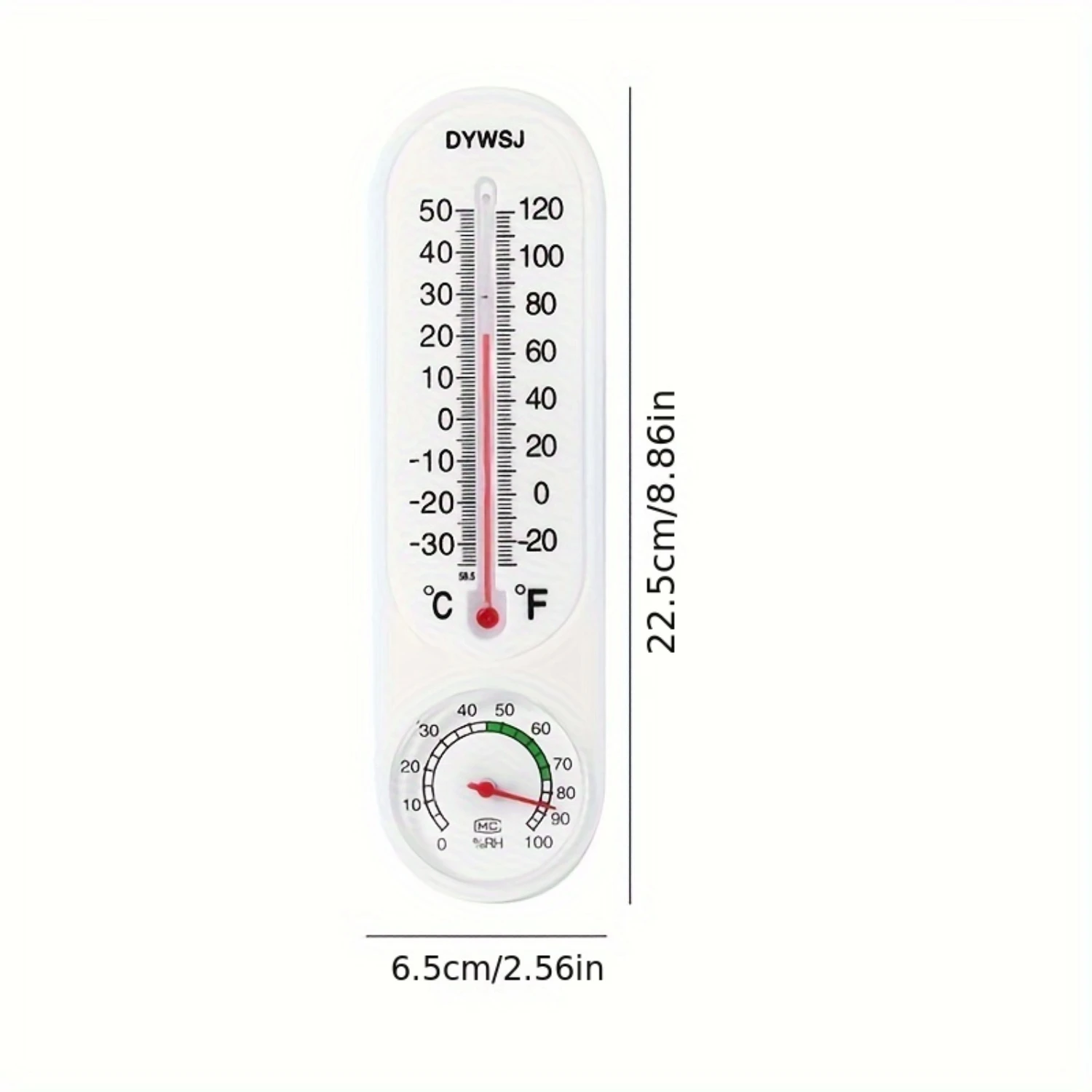 Indoor Thermometer - High Precision, Wall-Mounted Temperature & Humidity Gauge For  And Baby Room