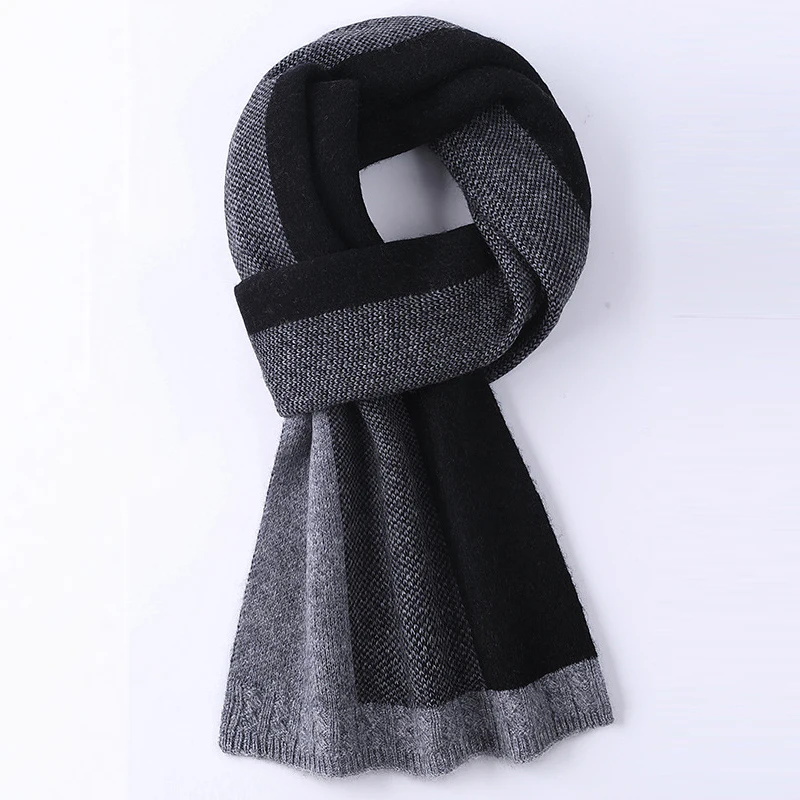 Scarf Men Women Winter Wool Knit Long Thick Warm Accessory For Autumn Cold Weather Holiday Luxury