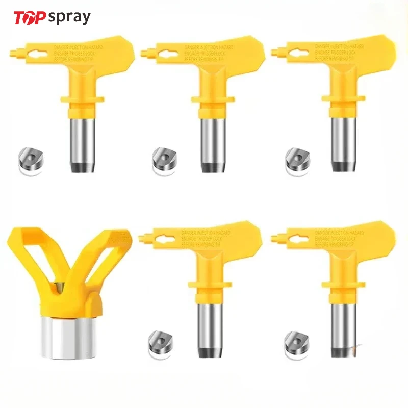 Multiple Models Airless Spray Gun Nozzle Tip Yellow Airless Tips 515/417/211/517/635/109 for Airless Paint Sprayer