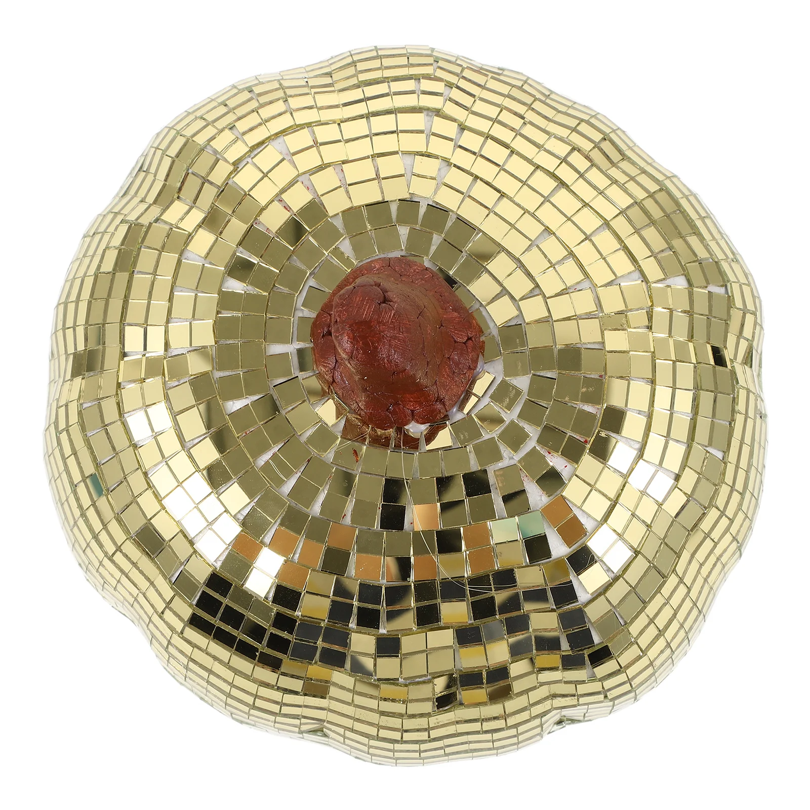 

Retro Disco Pumpkin Ornaments 15cm Mirror Decor Prop Home Office Halloween Gifts Pumpkin Figurine Desktop Centerpiece