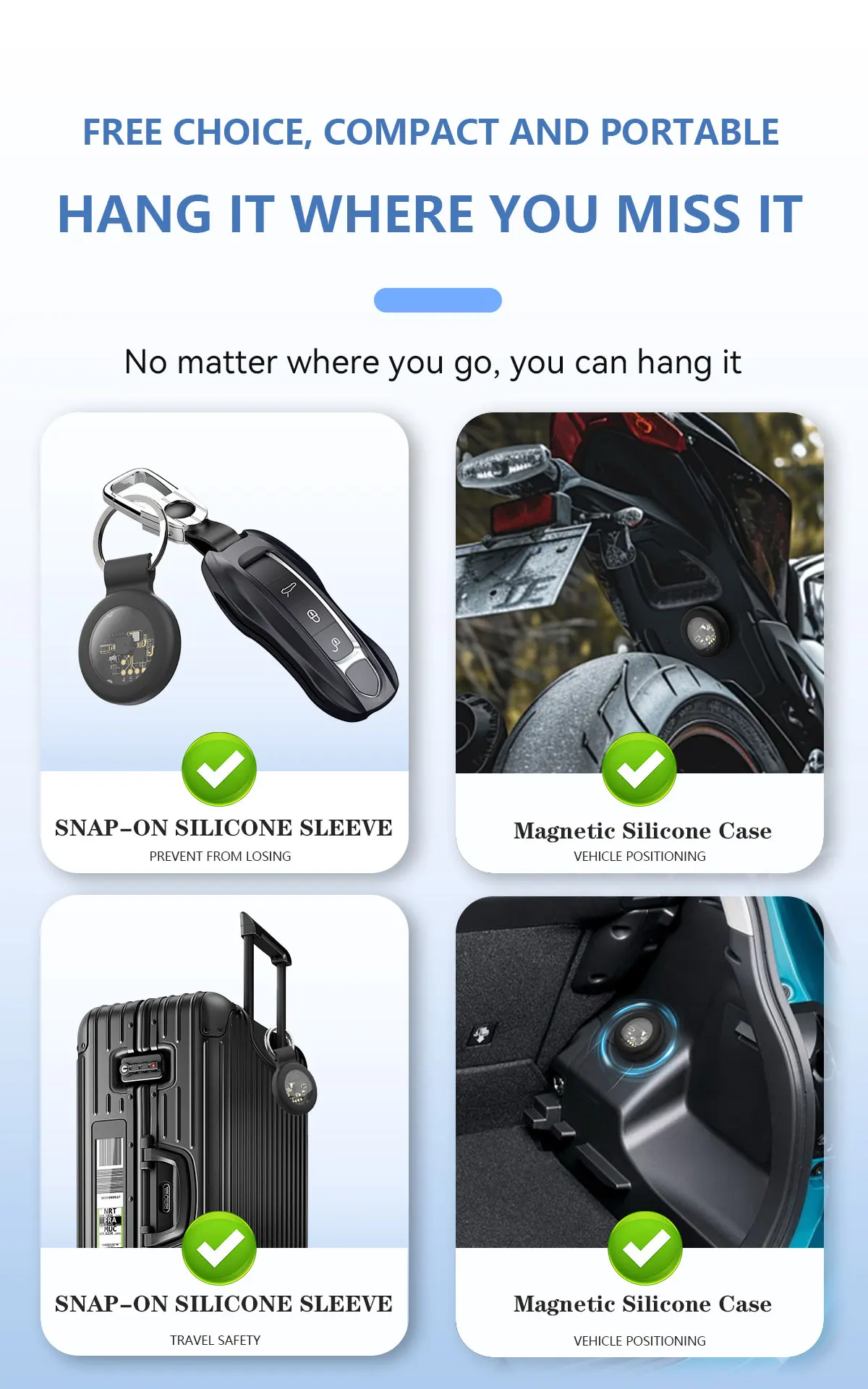 2026 Neuer Smart Tag IP67 Tracker Anti-Verlust Air Tag Kompatibel mit Apple Find My APP IOS Schlüssel Koffer Tasche Ortungsgerät – Detail 5