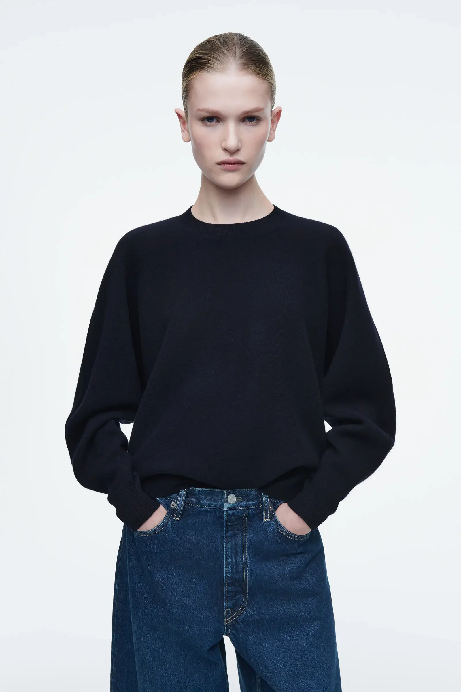 XIMIAN APPAREL 2026 spring new style of Women's casual crew-neck reversible jumper