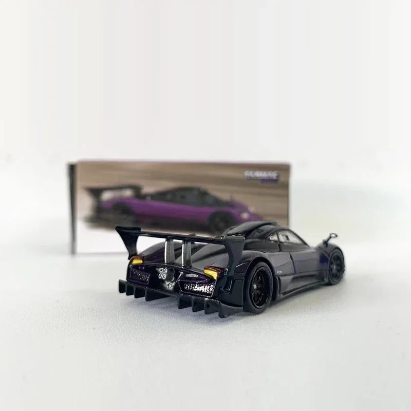 Tarmac Works 1:64 modelo de coche, Paga Zonda R Viola PSO, vehículo fundido a presión de aleación, púrpura profundo