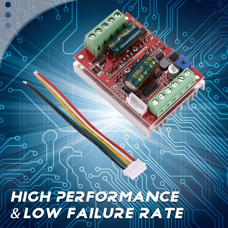 NEW DC6-60V 400W BLDC Three Phase DC Brushless Motor Controller PWM Hall Motor Control Driver Board 12V 24V 48V