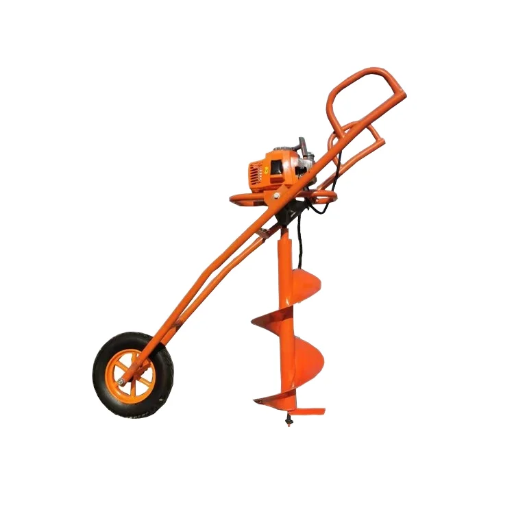 Planting Hole Digger Machine Power Earth Auger with Metal Blade Drill for Tree DIY Industrial Petrol Gas Powered Tree