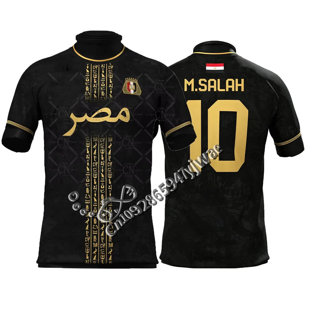 Neues Ägypten Limited Edition Fußballtrikot Sportbekleidung Kurzarm Schnelltrocknend Fitness-T-Shirt Erwachsene Kinder Grafik-T-Shirt Fußball-T-Shirt – Detail 6