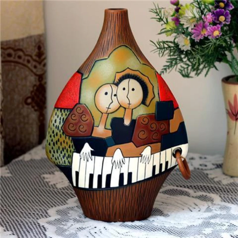 

Chinese Characteristic Decorative Vase Minority Ceramic Crafts Home Decoration Dried Flower Vase Decoration Gift