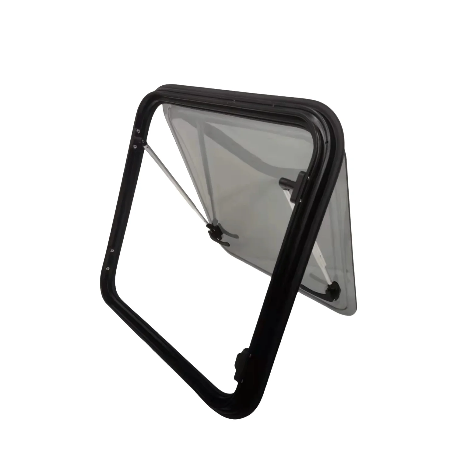 RV Body Parts 1200x600mm Round Acrylic Caravan Window with Flat External Glassand Sun Blind for RV Camper Trailer Truck Camper