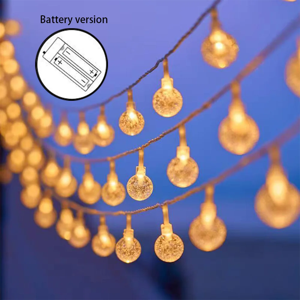 

10m Holiday LED String Lights Fairy Decor - Battery Powered | Warm & Multi Colors | in/Outdoor & Yard Atmosphere Light