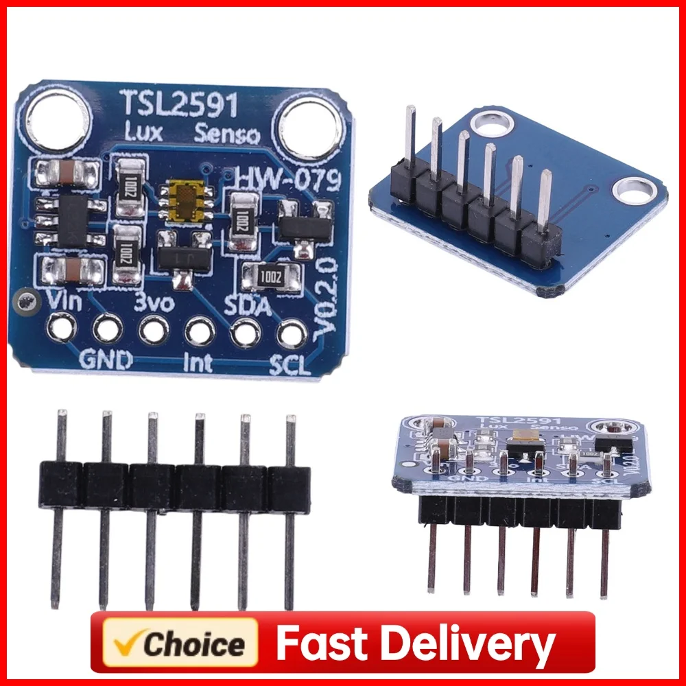 TSL2591 Ambient Light Sensor Module with Infrared and Full Spectrum Light Sensor Breakout Module I2C Interface for Arduino