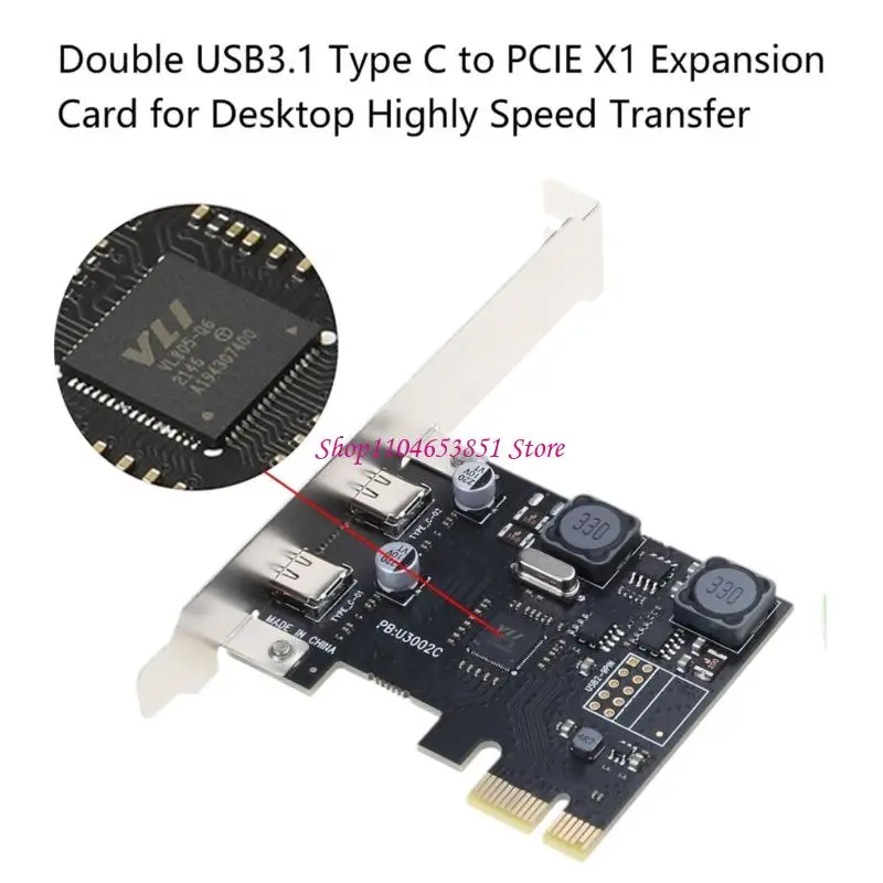 Desktop USB 3.1 Expansion Card With USB C associations Enables UASP Mode 