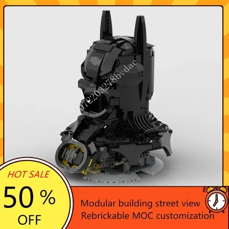 1065 ELEMENTÓW 76139 Maska Nietoperza Wojna Kosmiczna Militarny MOC Model Bitewny Kostka Konstrukcyjna DIY Edukacyjna Zabawka Prezent - Zestaw Modelu Statku Kosmicznego dla Dzieci