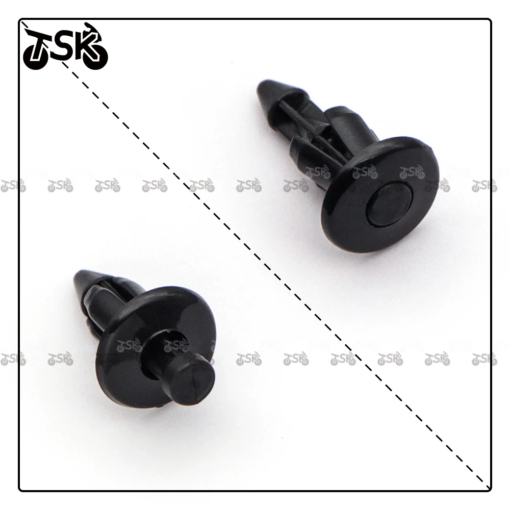 20 PCS 6mm Black Rivet Fairing Body Trim Panel Fastener Screw Clips For Honda DUCATI KTM BMW KAWASAKI Parts Wholesale
