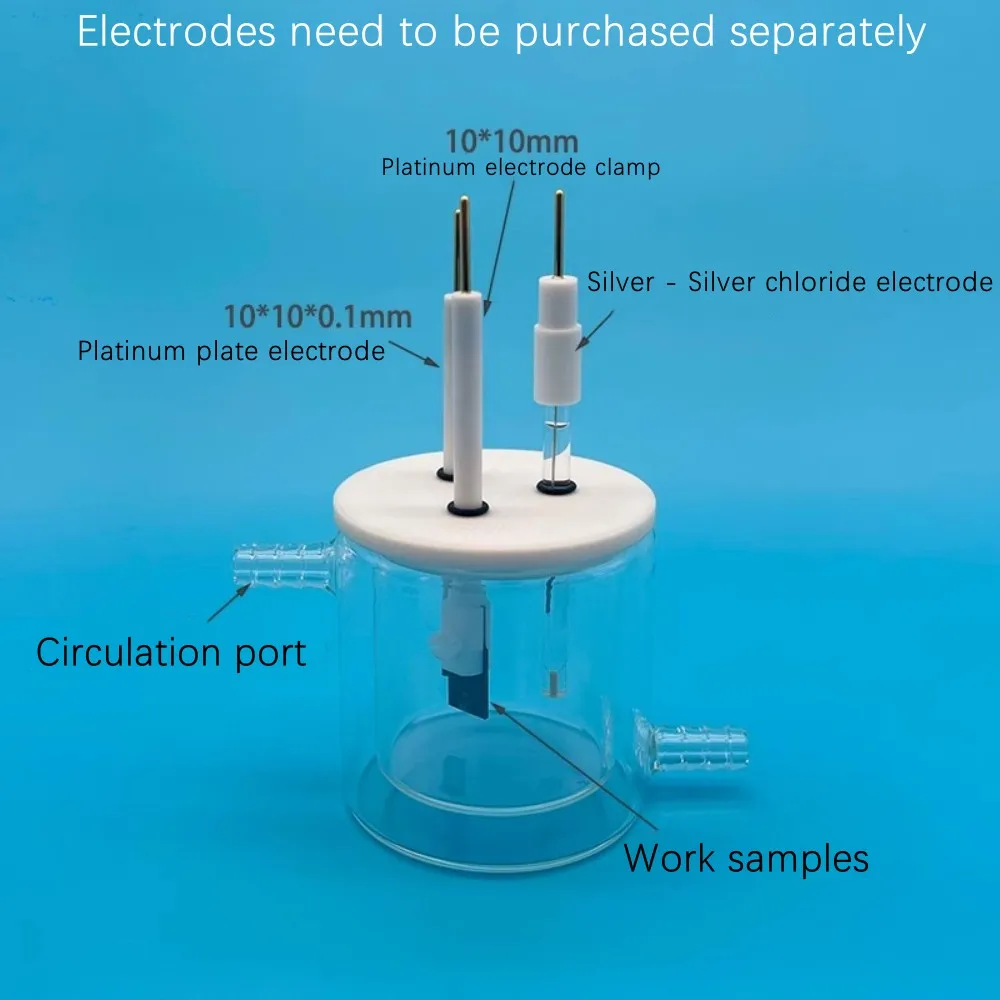 

C003 water bath controllable temperature double-layer five port electrolytic reaction tank can be invoiced