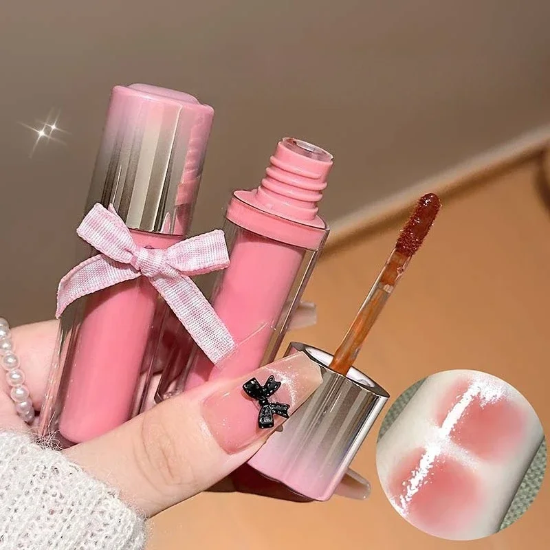 Smalto per labbra a specchio Idratante Impermeabile che forma rapidamente Uva Viola Acqua Luce Lucidalabbra Non appiccicoso Rossetto gelatinoso rosso Trucco