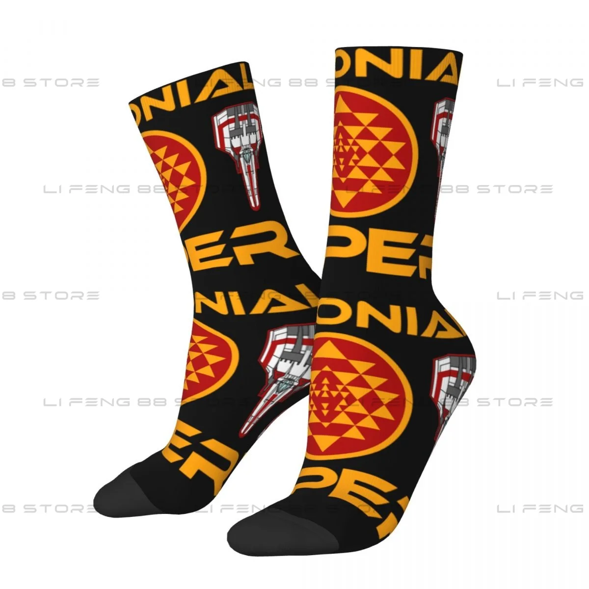 Battlestar Galactica Colonial Viper Men Women Socks Windproof Novelty Spring Summer Autumn Winter Stockings Gift