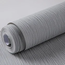 Light Luxury Retro Embossed Solid Color Wallpaper Grass Weaving Fine Stripes Plain Color Wallpaper Bedroom  Living Room