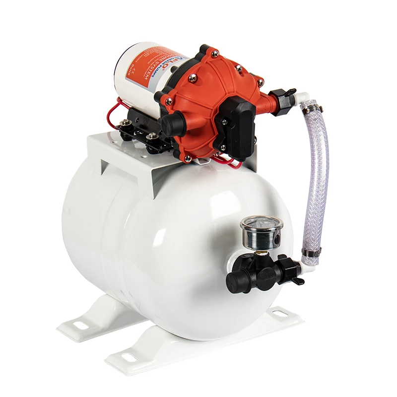 Yacht RV water supply pressure regulation system tank constant towerless large flow diaphragm pump