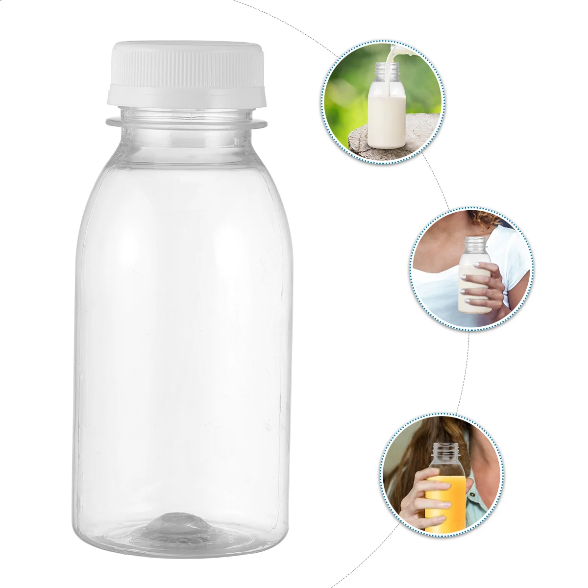 

10 Pcs Water Jug Kids Bottles Pudding Fresh Milk Yogurt Beverage Plastic Drink Drinking Transparent Child