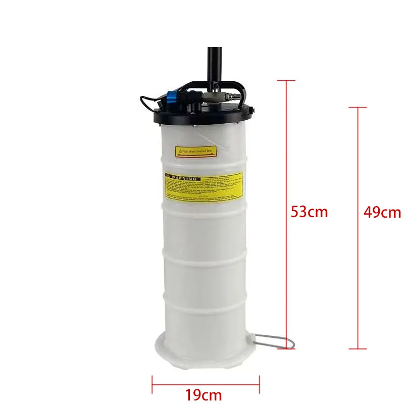 6.5L Pneumatic Pumping Unit Kit Oil Change Purge Tank Tubes Repair Tools & Pressure Gauge Fluid Extractor Vacuum Pump Tank ﻿