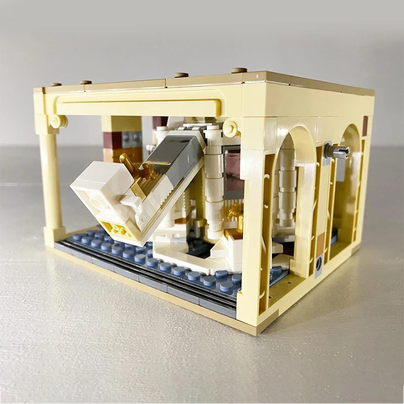 

qdsrt City Street View Model MOC Building Bricks Open Interior Building Scene Modular Technology Gifts Holiday Assemble Children