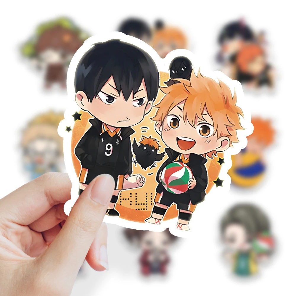 10/30/60pcs Cartoon Haikyuu!! Cute Stickers Decal DIY Motorcycle Luggage Suitcase Car Bike Cool Volleyball Anime Sticker Kid Toy