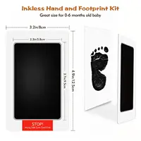 Baby Inkless Hand and Footprint Kit, Ink Pad Paw Print kit for Dogs, Dog Nose Print Kit, Dog Paw Print Kit - Baby Footprint Kit 4