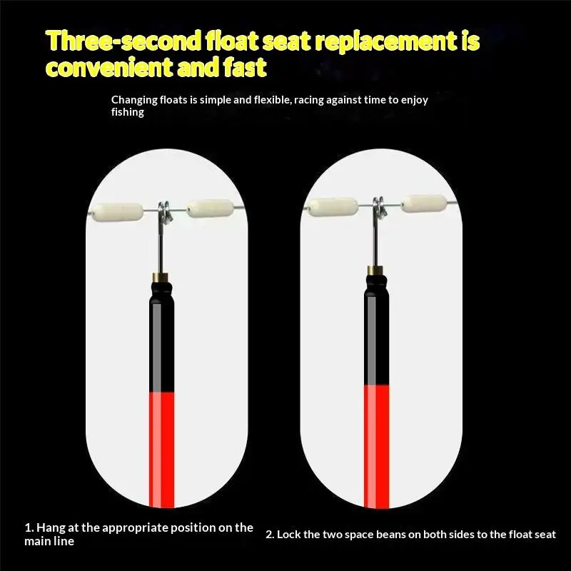 New 5Pcs High Sensitivity Float Straw Float Thickened Standing Float Eye-catching Seasonal Fishing Crucian Carp Fishing Rock