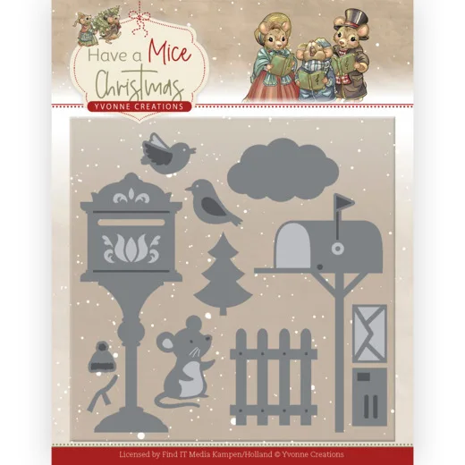 1pc Piggy Craft metal cutting dies cut die mold Christmas mouse series Scrapbook paper craft mold blade punch stencils dies
