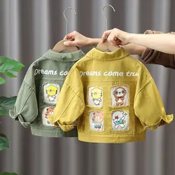 Children's denim jacket Spring and Autumn new fashion boy baby denim jacket children's casual coat