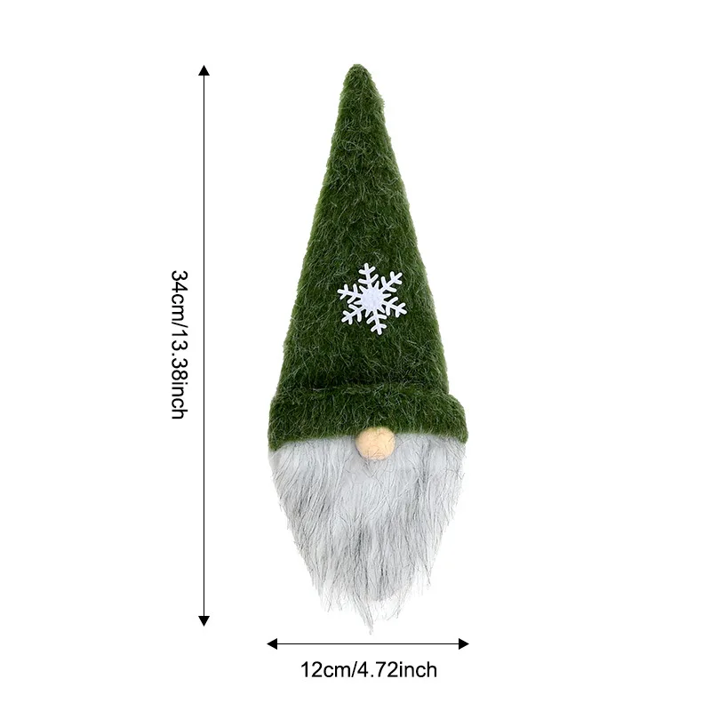 Christmas Celebrations Christmas Bottle Cover Holiday Decor 34.0*12.0cm Christmas Table Accent Classic Santa Theme
