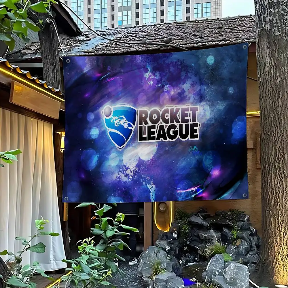 Spiel Rocket League Banner Kunstdruck Japanische Wandflagge Anime Wandbehang Home Decor