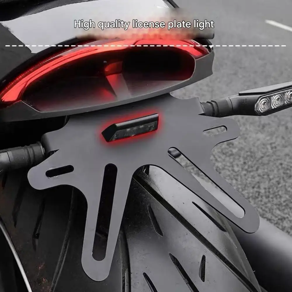 ل بريكستون كروسفير C1002V C 1002 فولت دراجة نارية قصيرة الذيل لوحة ترخيص حامل الحاجز الخلفي بدوره إشارة قوس لوحة ترخيص #4